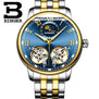 Switzerland watches men luxury brand BINGER sapphire Water Resistant toubillon full steel Mechanical Wristwatches B-8607M-4