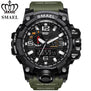 SMAEL Men Fashion S Shock Wristwatch Reloj Business Outdoor Sports Digital Watch LED Display Quartz Multi-functional Clock 1545