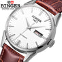 Binger Luxury Watch Men Automatic Watch Calendar High Quality Man Watches Sapphire Crystal Wristwatch Retro Relogios Masculino