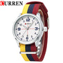 Curren Watches Men Top Brand Luxury Nylon Strap Wristwatches Men's Quartz Sports Watches relogio masculino 8195