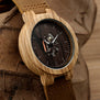 BOBO BIRD Watch Wooden Zebra Pattern Men Watches Quartz Genuine Leather band Wristwatch relogio masculino B-H29