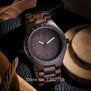 Luxury UWOOD Brand Natural Purple Heart Wooden Watch For Men Janpan MIYOTA Movement Wood Watches Dress Wristwatch Gift