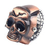 Fashion Unisex Retro Vintage Finger Skull Ring Watch Clamshell Watch wholesale Free shipping