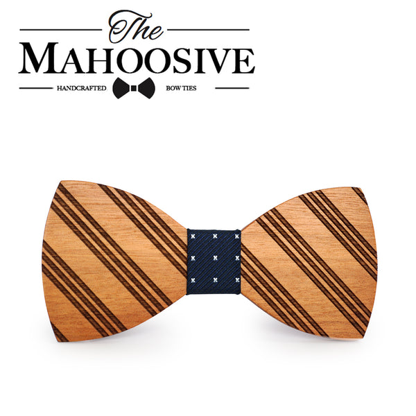 Mahoosive Gravata Wedding Bow Tie Wooden Butterfly For Men's Suit Shirt Necktie Jewerly Accessory