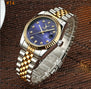 Men watch Deerfun brand business gold diamond fashion calendar luxury waterproof quartz wristwatch Relogio Masculino