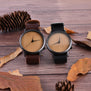 Bamboo Modern Wristwatch Analog Nature Wood Fashion Soft Leather Creative Birthday Gifts Wooden Watches Quartz Watch Men