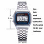 2016 hot Digital stainless steel watches Led men Sports Watch luminous F91W slim electronic WristWatch