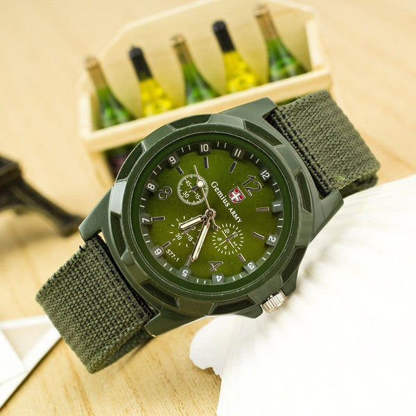 Relogio Masculino Men Watches Famous Brand Casual Quartz Watch Army Soldier Canvas Strap Military Men Wrist Watches Hot Sale