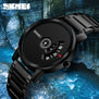 SKMEI Simple Style Fashion Men Quartz Watch Luxury Creative Steel Band Waterproof Casual Men's Watches Relogio Masculino