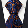 Q8 Extra long size Floral Azure Golden Yellow Royal Blue Mens Necktie Set Ties Hanky 100% Silk Brand New Fashion 63" Slim