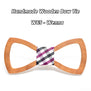 Mahoosive Wood Bow tie men Groom Marry Groomsmen Wedding Party Colorful Engraved Butterfly Cravats Mens wooden bow tie