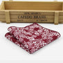Hankerchief Scarves Vintage Cotton Hankies Men's Pocket Square Handkerchiefs Rose Flower Paisley