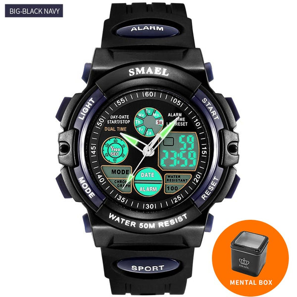 SMAEL Digital Watches Kids Dive 50M Water Resistant Wrist Watch Children S Shock Watch 0508 LED Clock Kids Sport Watch for Boys