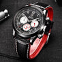 BENYAR Brand Sport Waterproof Chronograph Men Watch Top Brand Luxury Male Leather Quartz Military Wrist Watch Men Clock saat