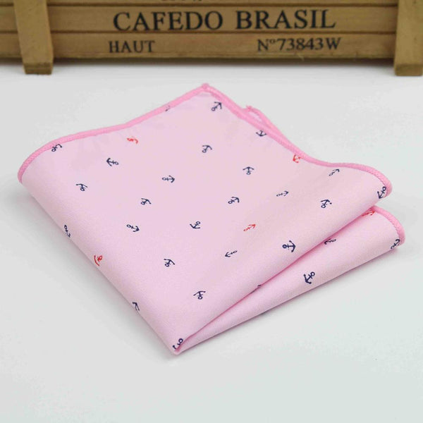 Hankerchief Scarves Vintage Cotton Hankies Men's Pocket Square Handkerchiefs Rose Flower Paisley