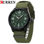 Curren Watches Men Top Brand Luxury Nylon Strap Wristwatches Men's Quartz Sports Watches relogio masculino 8195