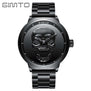 Watch GIMTO Male Unique Design Skull Watches Men Luxury Brand Sports Quartz Military Steel Wrist Watch Men relogio masculino