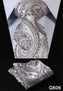 Pocket Square Classic Party Wedding Floral 3.4" Silk Wedding Mens Extra Long Tie XL Necktie Handkerchief Set #Q6