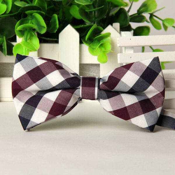 SHENNAIWEI high quality fashion 2016 men casual Cotton bow tie men's bowties for man butterfly cravat Plaid bowtie Gravata lot