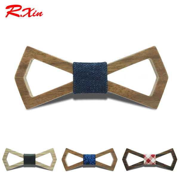 2016 Noeud Papillon Men Hardwood Bow Tie For Men Classic Bowties Neckwear Creative Handmade Butterfly Wood Tie Gravata