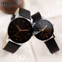 Splendid Watches Men Women Luxury Brand TEMPTER Quartz Dial Clock Leather Round Casual Wrist watch Relogio masculino black watc