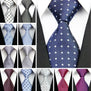 Fashion Mens Accessories Check Pattern Business Silk Tie Geometric Jacquard Woven Necktie for Men 3"/7.5cm