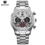 BENYAR Stainless Steel Waterproof Chronograph Watches Quartz Military Men Watch Top Brand Luxury Male Sport Clock reloj hombre