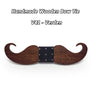 Mahoosive novelty neckties Handmade mustache Wooden bow tie men bowtie mens neck ties factory wholesale free shipping