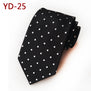 Jbersee Mens Ties silk Tie Slim Business Wedding Necktie Blue Ties Men Polka Dot Ties for Men Gravata 8cm LD8057