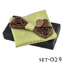 ZDJMEITRXDOOW wooden bow Tie set and Handkerchief Bowtie Necktie Cravate Homme Noeud Papillon Man Corbatas Hombre Pajarita