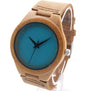 BOBO BIRD New Colorful Natural Bamboo Wood Men Watches With Real Leather Strap Relogio Masculino In Gift Box