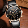 Men Watches Luxury Brand LIGE Multi Function Mens Sport Quartz Watch Man Waterproof leather Business Clock Male Wrist Watch