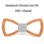 Mahoosive Wood Bow tie men Groom Marry Groomsmen Wedding Party Colorful Engraved Butterfly Cravats Mens wooden bow tie