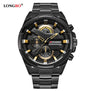 LONGBO Top Brand Pilot Military Sport Men Quartz Watch Dynamic Fashion Wristwatch Full Steel Waterproof Clock Relogio Masculino