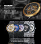2017 New Winner Luxury Sport Clock Men Automatic Watch Skeleton Military Mechanical Watch Relogio Montre Brand Mens Wristwatch