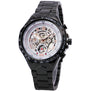 2017 WINNER Men Gold Watches Automatic Mechanical Watch Male Skeleton Wristwatch Stainless Steel Band Luxury Brand Sports Design