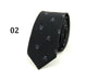 Skull Neck Tie for Men 6 colors Halloween Party Slim Ties 6cm