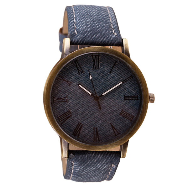 watch men 9 Colors retro men watches numerals Faux Leather Quartz Casual men clock watch montre homme relogio masculino gift#A