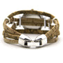 Natural Cork handmade with small heart butterfly ladies watch bracelet watch WA-94