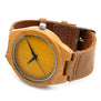 BOBO BIRD New Colorful Natural Bamboo Wood Men Watches With Real Leather Strap Relogio Masculino In Gift Box