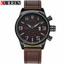 CURREN Mens Watches Top Brand Luxury Leather Waterproof Male Date Quartz Watch Men Fashion Casual Sport Clock Analog Wristwatch