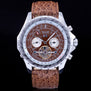 JARAGAR New Luxury Design Automatic Skeleton Mechanical Men Watches Vintage Dress Reloj Fashion Leather Strap Relogio Masculino