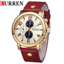 Curren Men's Sports Quartz Watches Mens Watches Top Brand Luxury Leather Wristwatches Relogio Masculino Men Curren Watches 8192