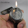 Men Male Watches Wrist Watch Moment Clock Military Lighter Watch Men Quartz Refillable Butane Gas Cigar Watches Gifts #20
