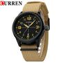 Curren Watches Men Top Brand Luxury Nylon Strap Wristwatches Men's Quartz Sports Watches relogio masculino 8195