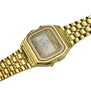 Business Golden Gold Watch Coperation Vintage Womens Men Dress watch Stainless Steel Digital Alarm Stopwatch Wrist Watch F70
