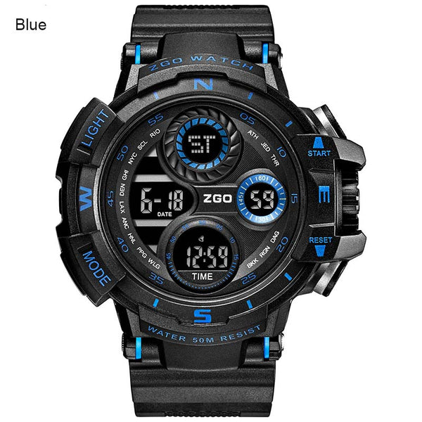 Zgo Brand Digital Watch Men Military outdoor Sport Watch Waterproof calendar Relogio Masculino Hodiny free shipping