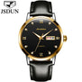 JSDUN Watch men Mechanical Watches Waterproof relogio masculino Japan Automatic Movement Date Week Leather Watches Clock saat