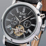 JARAGAR Full Calendar Tourbillon Auto Mechanical Mens Watches Top Brand Luxury Wrist Watch erkek kol saati Montre Homme