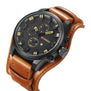 CURREN Top Brand Luxury Quartz Watches Men's Sports Quartz-Watch Leather Strap Military Male Clock Fashion New Gift Relogio